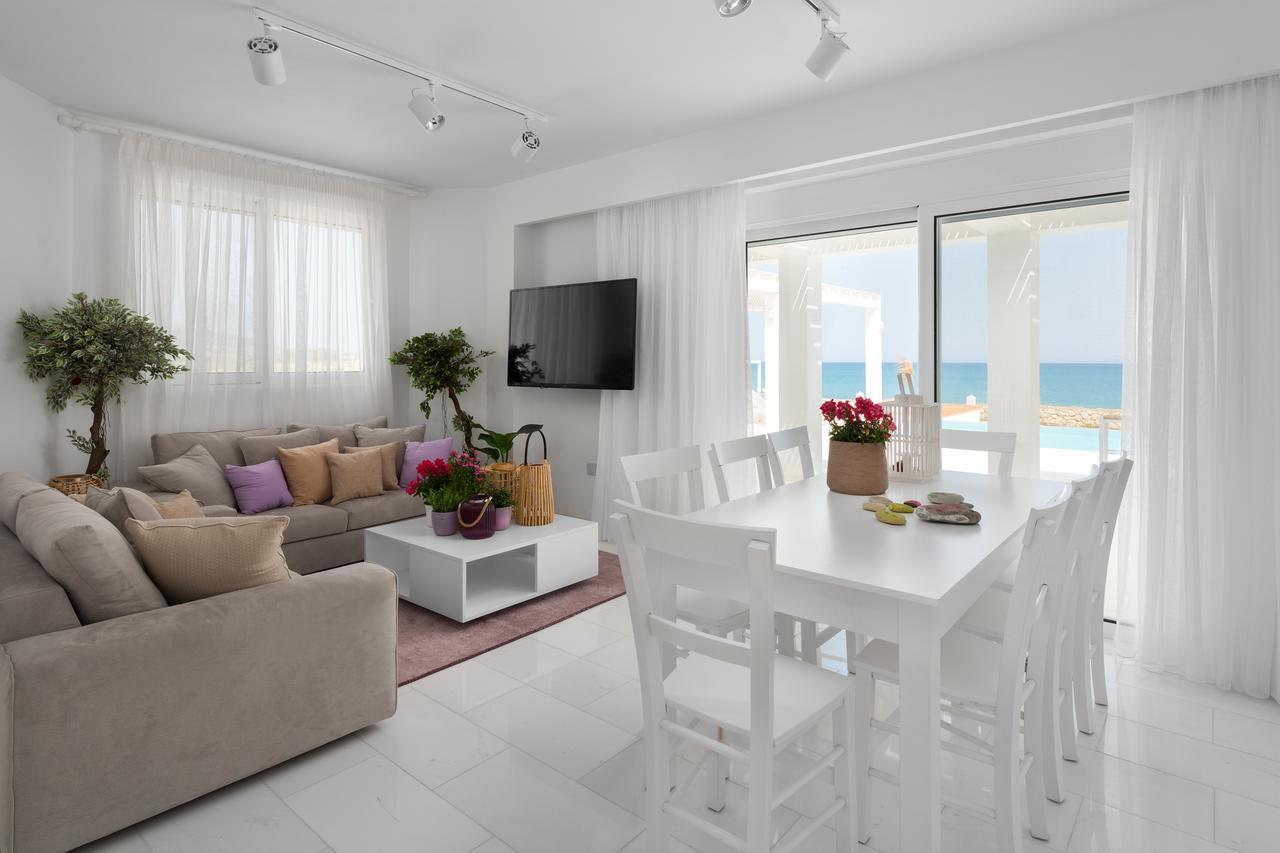 Maria & Nada Beachfront Villas Kolymbia Bagian luar foto