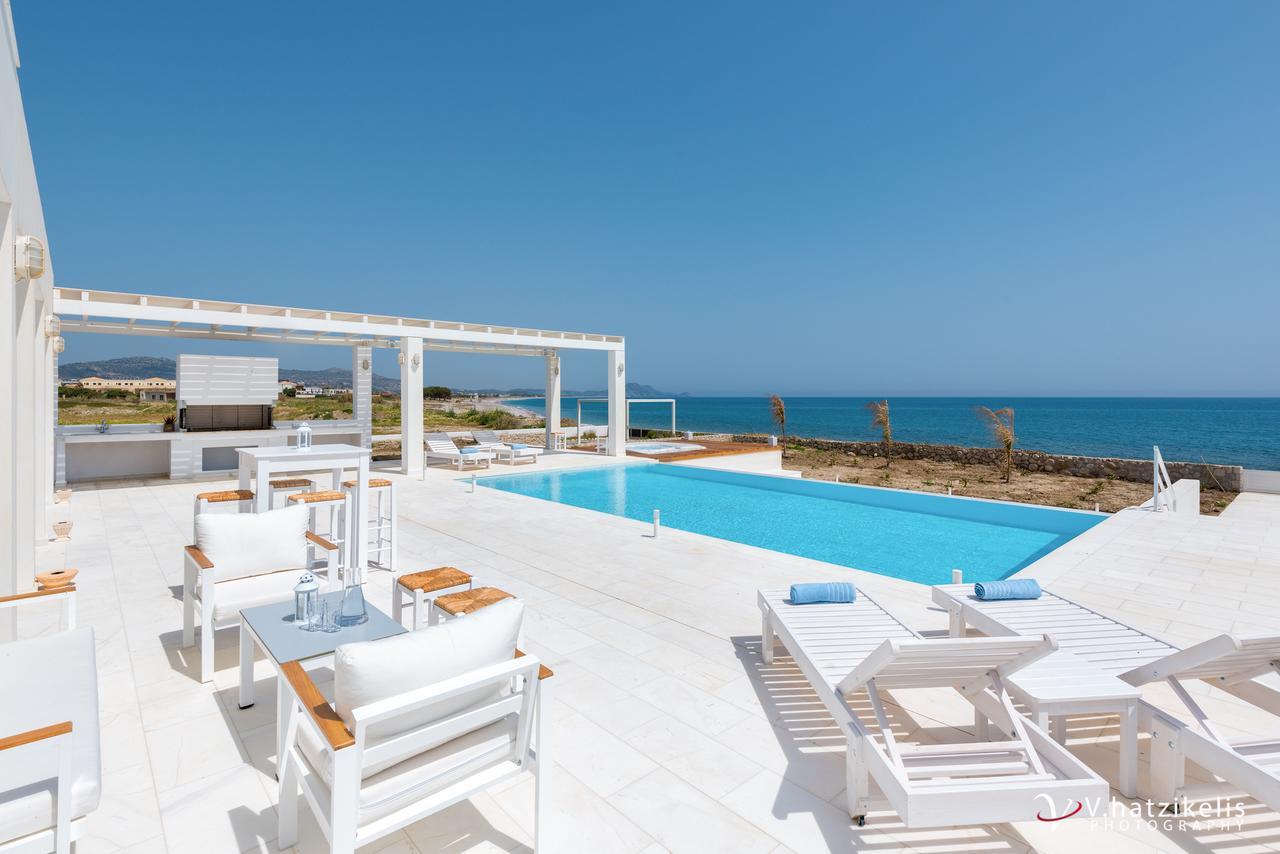 Maria & Nada Beachfront Villas Kolymbia Bagian luar foto
