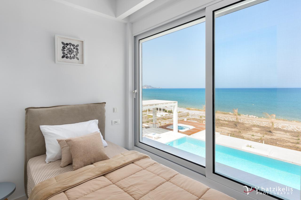 Maria & Nada Beachfront Villas Kolymbia Bagian luar foto