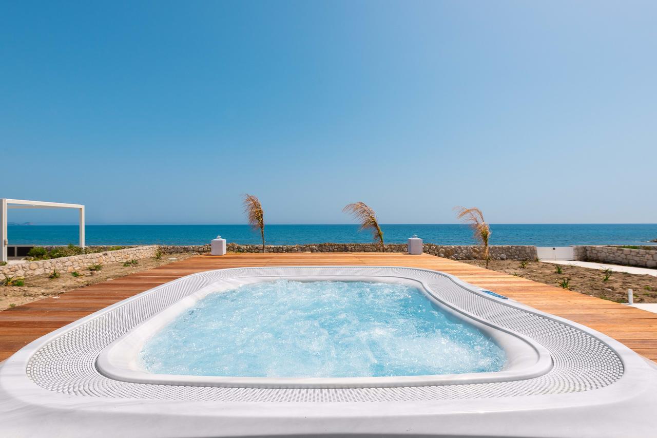 Maria & Nada Beachfront Villas Kolymbia Bagian luar foto