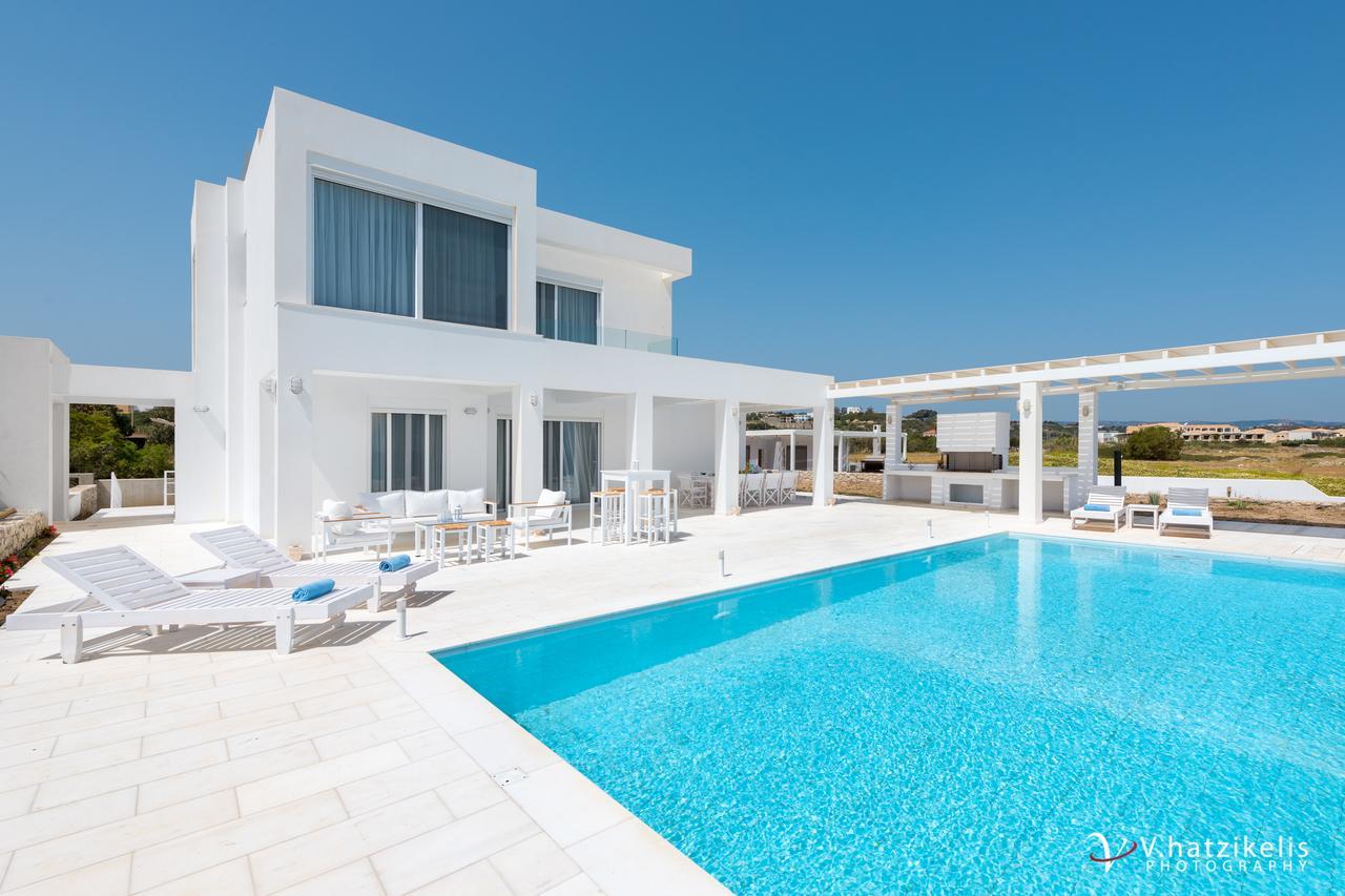 Maria & Nada Beachfront Villas Kolymbia Bagian luar foto