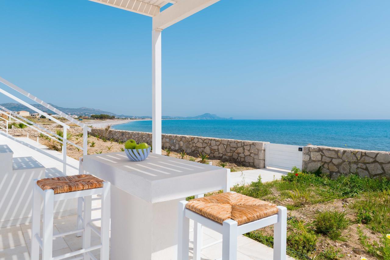 Maria & Nada Beachfront Villas Kolymbia Bagian luar foto