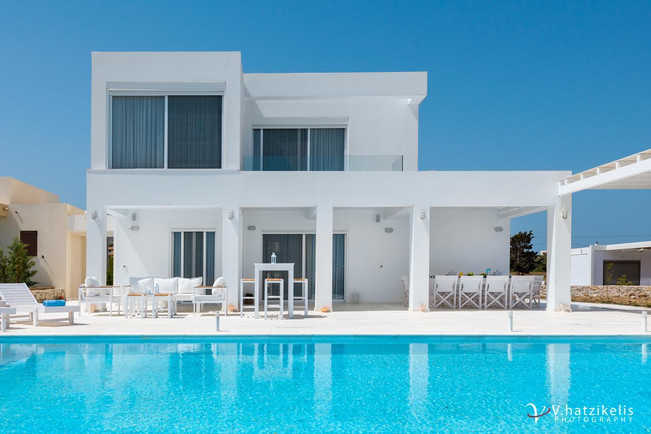 Maria & Nada Beachfront Villas Kolymbia Bagian luar foto