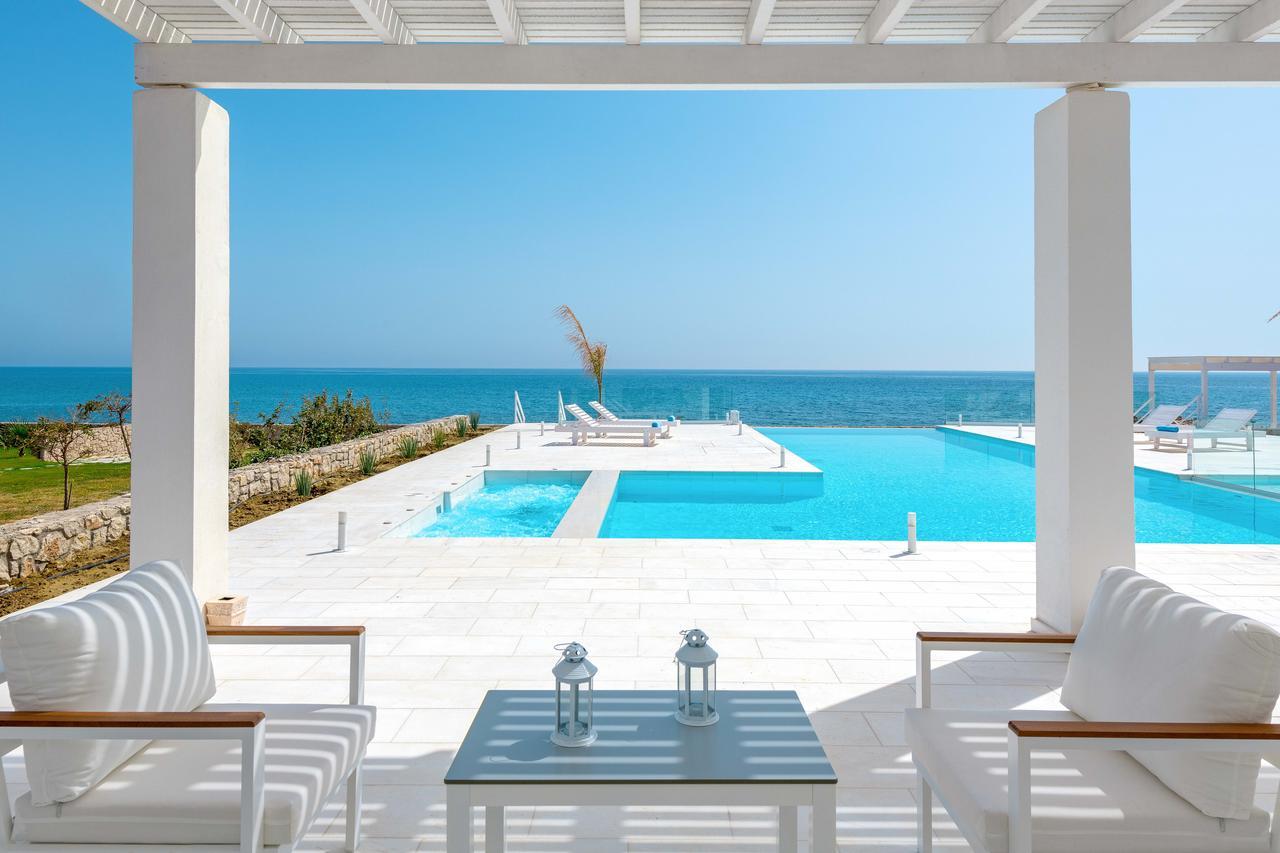Maria & Nada Beachfront Villas Kolymbia Bagian luar foto