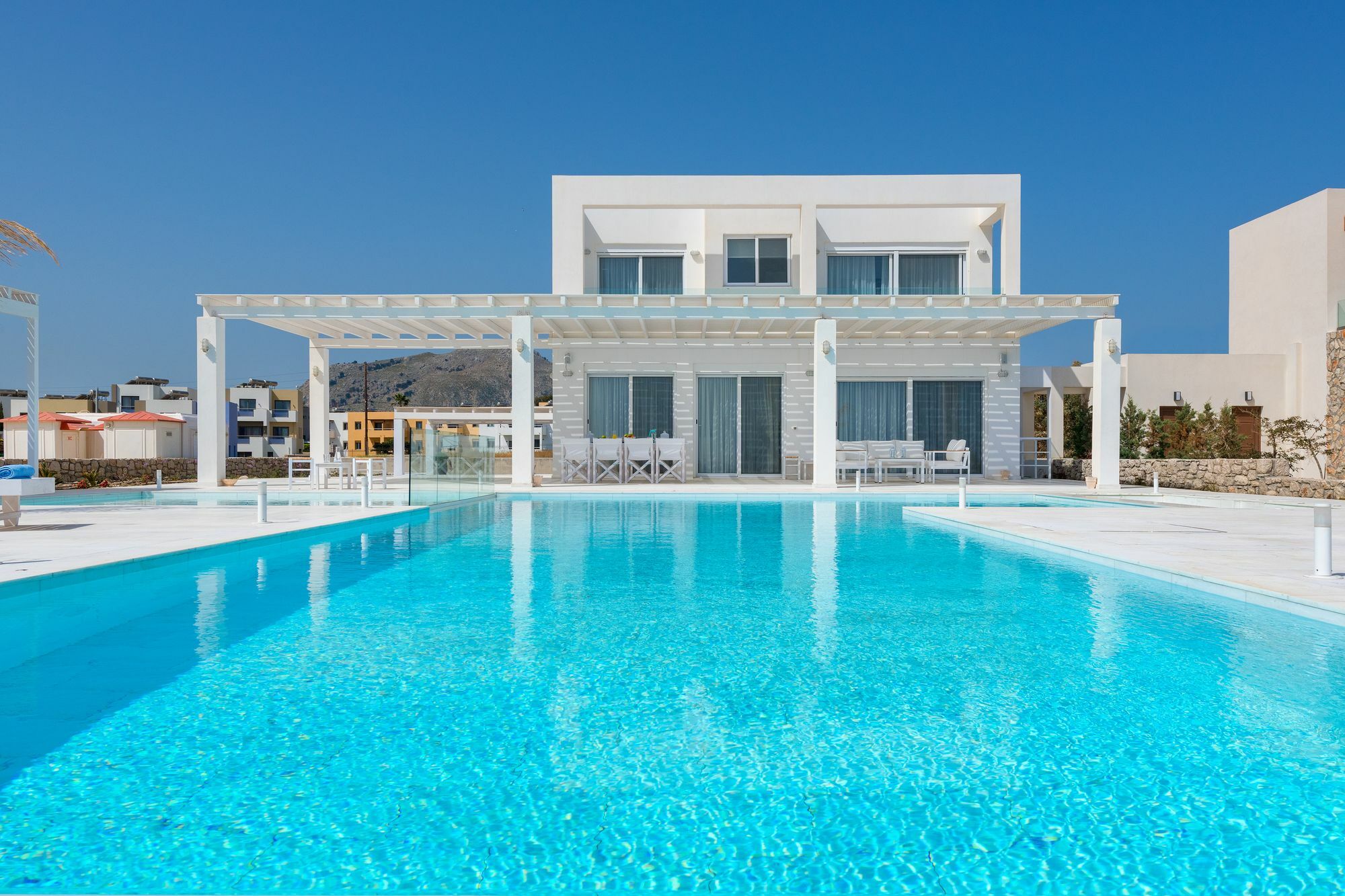 Maria & Nada Beachfront Villas Kolymbia Bagian luar foto